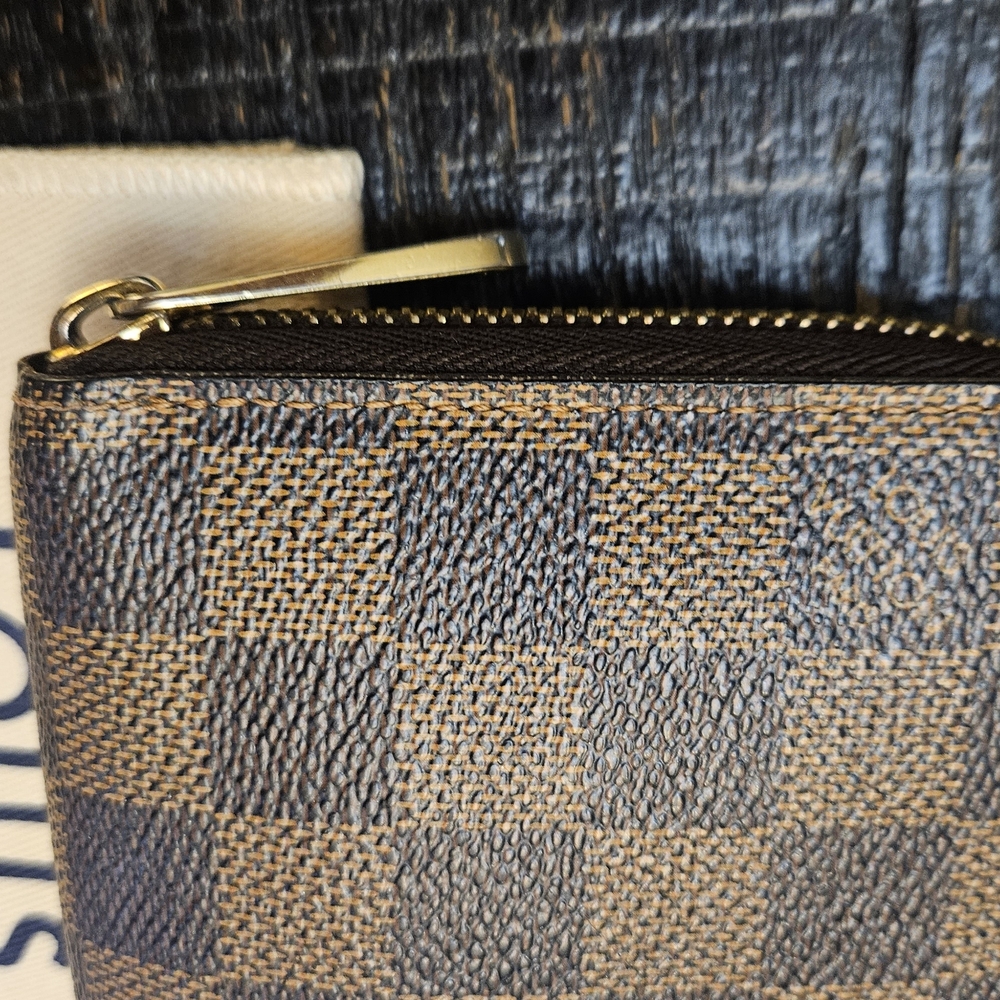 Louis Vuitton Brown Damier Ebene Zip Around Wallet - Picture 3 of 9